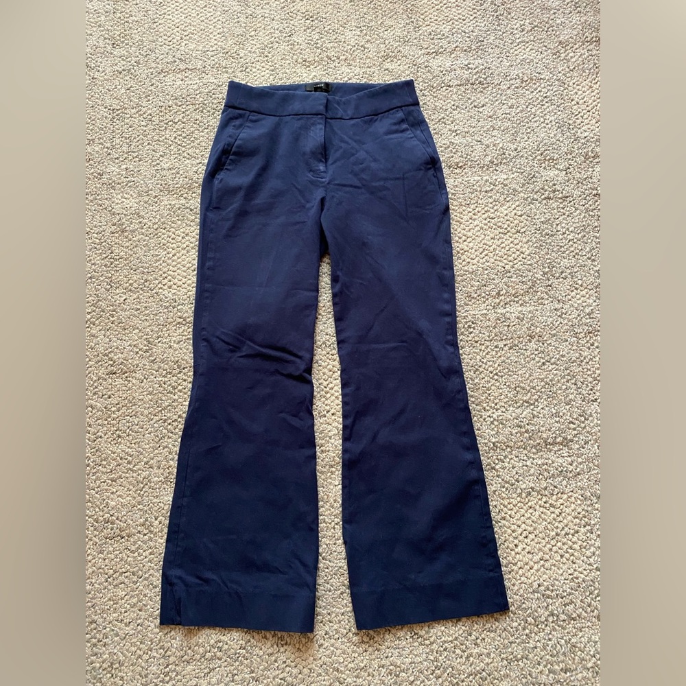JCrew flare crop work pants